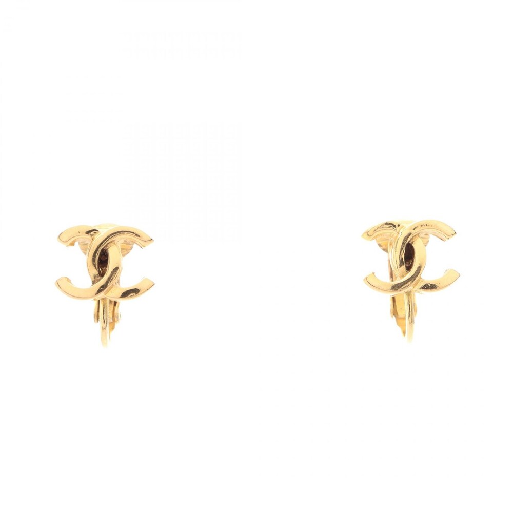 Chanel Coco Mark Earring Gold Plated #292247C59B